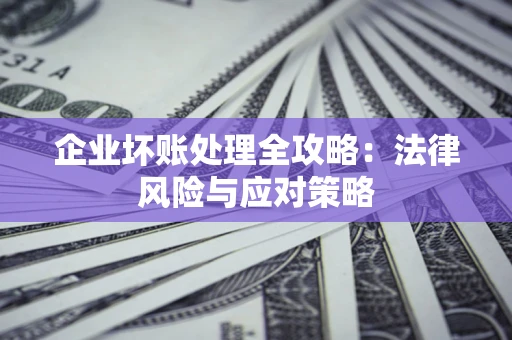 武汉企业坏账处理全攻略：法律风险与应对策略