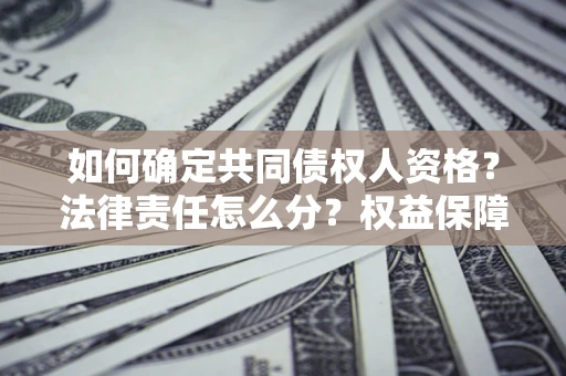 武汉如何确定共同债权人资格？法律责任怎么分？权益保障技巧揭秘！