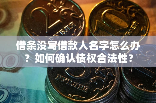 武汉借条没写借款人名字怎么办？如何确认债权合法性？