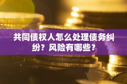 武汉共同债权人怎么处理债务纠纷？风险有哪些？