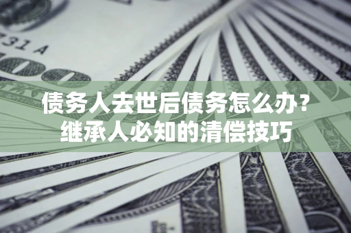 武汉债务人去世后债务怎么办？继承人必知的清偿技巧