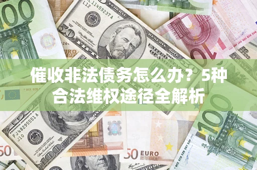 武汉催收非法债务怎么办？5种合法维权途径全解析