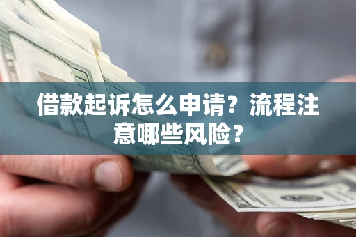 武汉借款起诉怎么申请？流程注意哪些风险？
