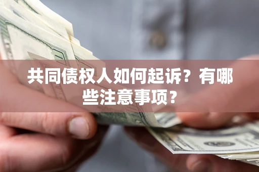 武汉共同债权人如何起诉？有哪些注意事项？
